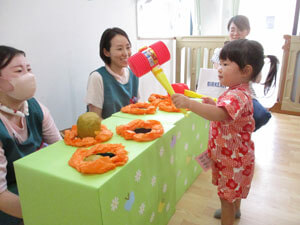 保育園の夏祭りの様子