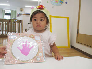 保育園での誕生日会の様子、保育園児