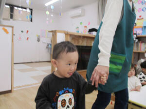 保育園での誕生日会の様子