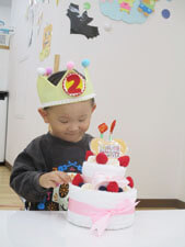 保育園での誕生日会の様子