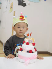 保育園での誕生日会の様子