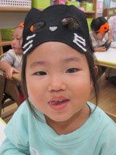 保育園でのハロウィンパーティーの様子