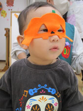 保育園でのハロウィンパーティーの様子