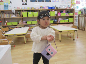 保育園でのハロウィンパーティーの様子