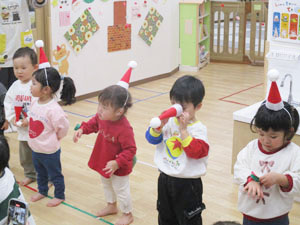 保育園でのクリスマス会の様子