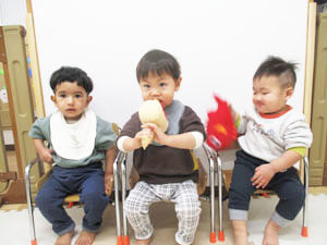 保育園児の集合写真