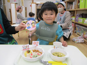 おひなさまのイベントメニュー