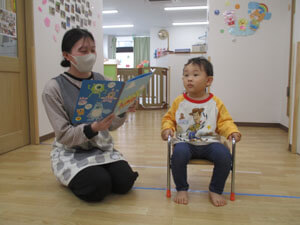 保育園でのお別れ会の様子
