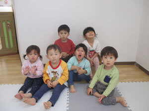 保育園でのお別れ会の様子